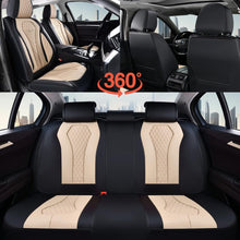 Load image into Gallery viewer, Coverado Front and Back Seat Covers for Cars Premium Leatherette Auto Seat Protectors Water Resistant Universal Fit
