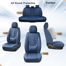 Load image into Gallery viewer, 2 Seats Coverado Front Driver Passenger Car Seat Covers Back Support Premium Leather Waterproof Auto Seat Protectors Universal Fit