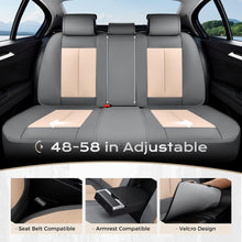 Load image into Gallery viewer, 5 Seats Coverado Car Seat Covers for Cars Front and Rear Full Set with Lumbar Support Premium Leather Waterproof Auto Seat ProtectorsUniversal Fit