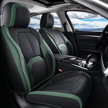 Load image into Gallery viewer, Coverado 2-Seat Front Driver Passenger Auto Seat Covers with Lumbar Support Premium Leather Seat Covers Protector for Cars Universal Fit
