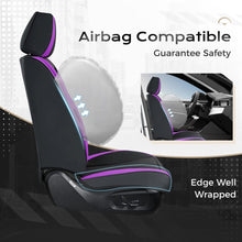 Load image into Gallery viewer, Coverado 2-Seat Front Driver Passenger Auto Seat Covers with Lumbar Support Premium Leather Seat Covers Protector for Cars Universal Fit