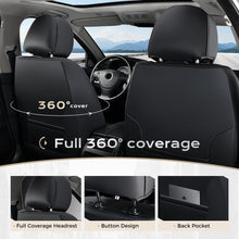 Load image into Gallery viewer, Coverado 2-Seat Front Driver Passenger Auto Seat Covers with Lumbar Support Premium Leather Seat Covers Protector for Cars Universal Fit
