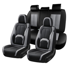 Load image into Gallery viewer, Coverado Auto Seat Covers with Lumbar Support Premium Leather Seat Covers Protector for Cars Universal Fit