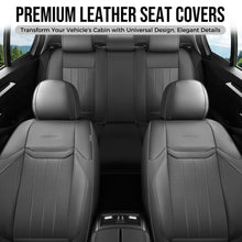 Load image into Gallery viewer, Coverado Premium Leatherette Car Seat Covers Front Seat 2 Seat and Full Set 5 Seat Protectors for SUVs Trucks Cars