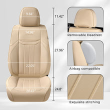 Load image into Gallery viewer, Coverado Premium Leatherette Car Seat Covers Front Seat 2 Seat and Full Set 5 Seat Protectors for SUVs Trucks Cars