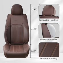 Load image into Gallery viewer, Coverado Premium Leatherette Car Seat Covers Front Seat 2 Seat and Full Set 5 Seat Protectors for SUVs Trucks Cars