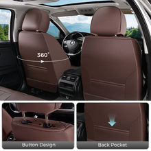 Load image into Gallery viewer, Coverado Premium Leatherette Car Seat Covers Front Seat 2 Seat and Full Set 5 Seat Protectors for SUVs Trucks Cars