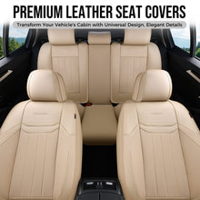 Load image into Gallery viewer, Coverado Premium Leatherette Car Seat Covers Front Seat 2 Seat and Full Set 5 Seat Protectors for SUVs Trucks Cars