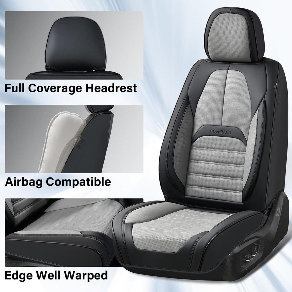 coverado premium faux leather car seat covers