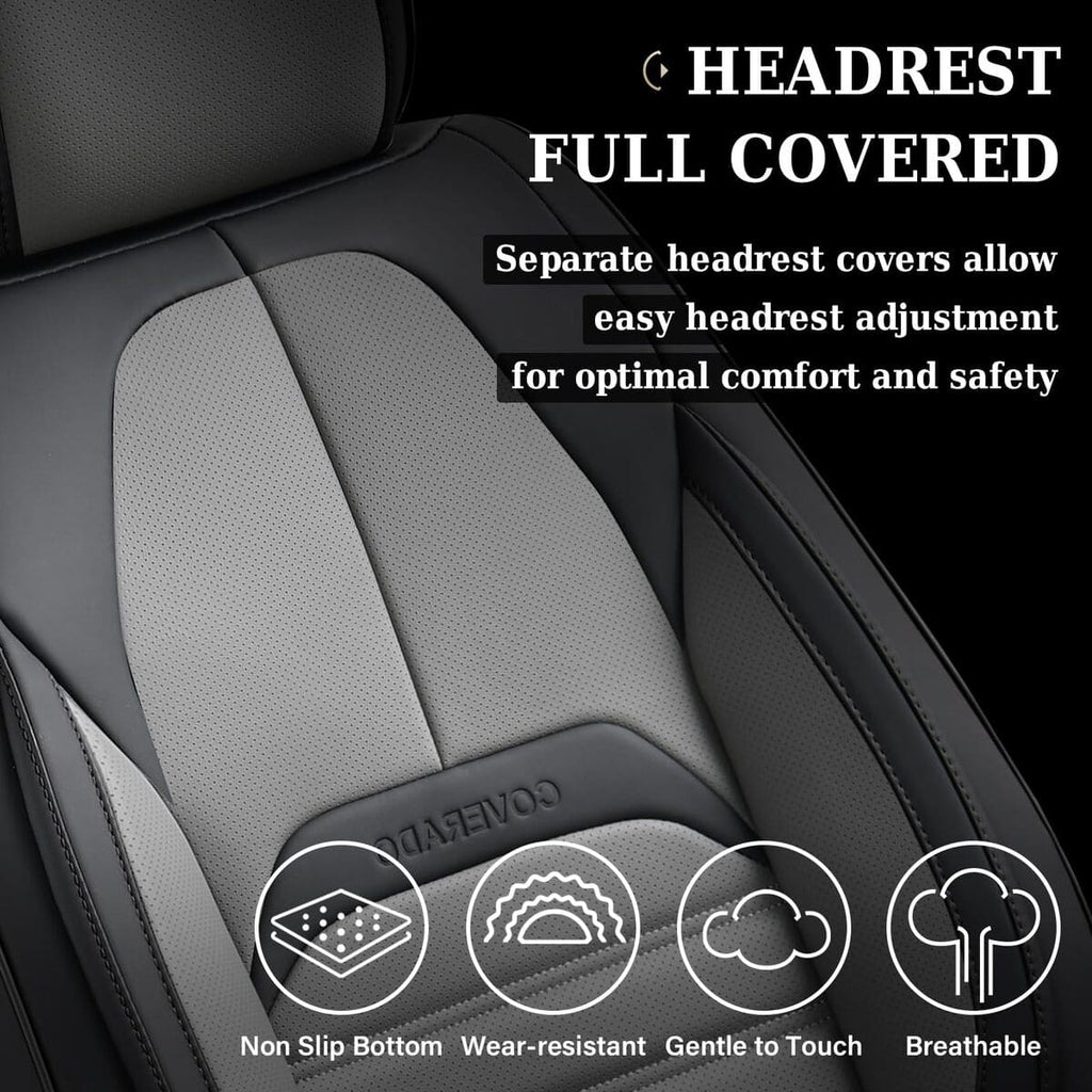 coverado premium faux leather car seat covers