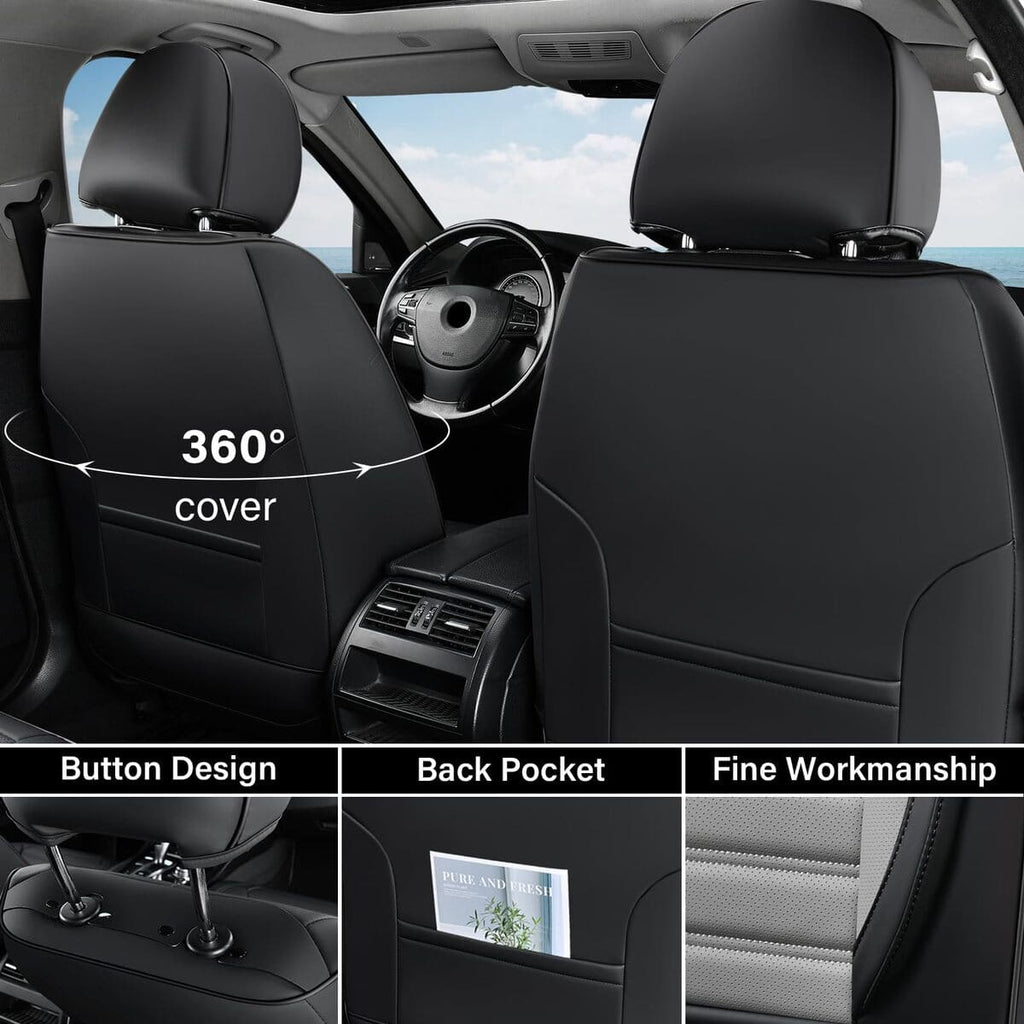 coverado premium faux leather car seat covers