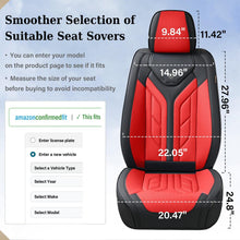 Load image into Gallery viewer, Coverado 5 Seats Full Set Car Seat Covers Front and Back Faux Leather Seat Protectors Universal Fit