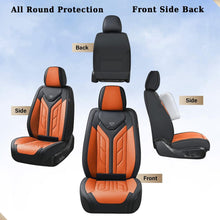 Load image into Gallery viewer, Coverado 5 Seats Full Set Car Seat Covers Front and Back Faux Leather Seat Protectors Universal Fit