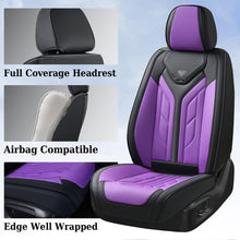Load image into Gallery viewer, Coverado 2 Seats Front Leather Car Seat Covers Water Resistant Fashionable Auto Seat Protectors Universal Fit