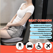 Load image into Gallery viewer, Coverado Foam Seat Cushion / Lumbar Support Pillow for Car, Office Chair, Sofa