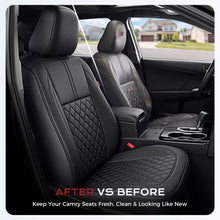Load image into Gallery viewer, Toyota Camry 2012-2017(Gasoline) L/LE/XLE Custom Full Coverage Premium Faux Leather Seat Covers