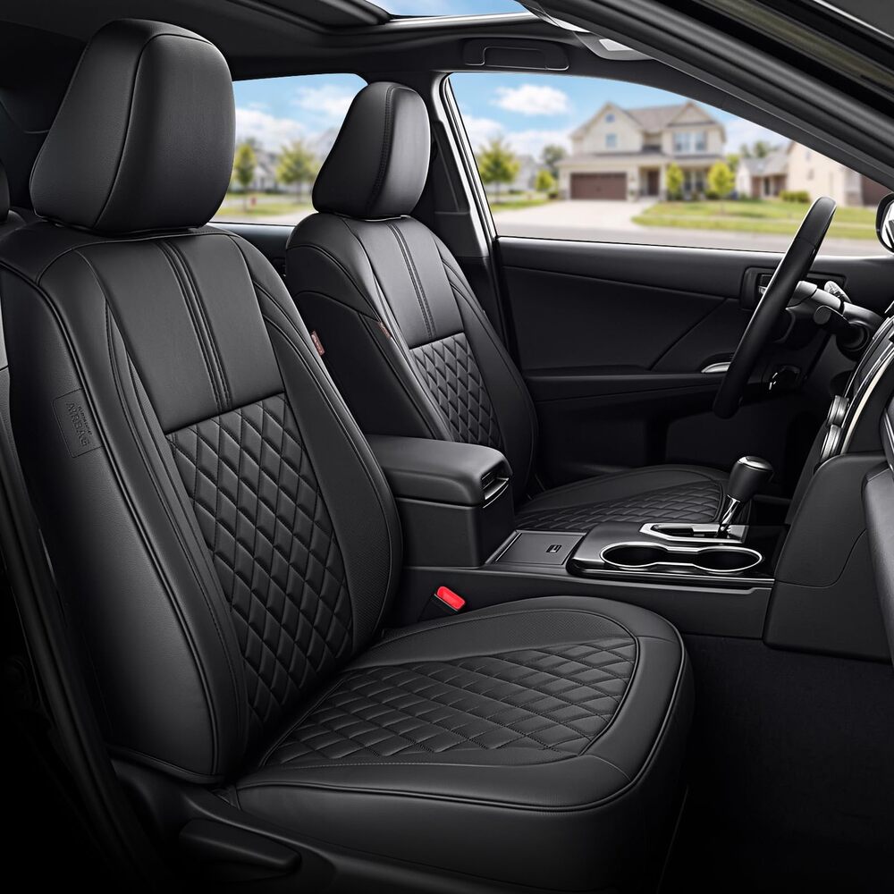 Toyota Camry 2012-2017(Gasoline) L/LE/XLE Custom Full Coverage Premium Faux Leather Seat Covers