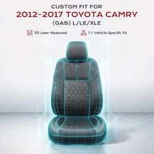 Load image into Gallery viewer, Toyota Camry 2012-2017(Gasoline) L/LE/XLE Custom Full Coverage Premium Faux Leather Seat Covers