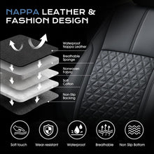 Load image into Gallery viewer, Fit 2014-2026 Toyota Highlander Full Set Full Coverage Custom Car Seat Covers Luxury Faux Leather Seat Protector