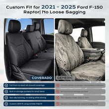 Load image into Gallery viewer, Ford F-150  2021-2025 XL XLT &amp; 2023-2026 F250 F350 F450 SuperDuty XL/XLT Upgraded Full Coverage Premium Faux Leather Custom Car Seat Covers（with rear armrest) (Copy)