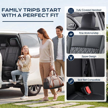 Load image into Gallery viewer, Fit 2014-2026 Toyota Highlander Full Set Full Coverage Custom Car Seat Covers Luxury Faux Leather Seat Protector