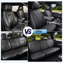 Load image into Gallery viewer, Ford F‑150 2021‑2025 Super Cab XL STX XLT Super Cab Upgraded Full Coverage Premium Faux Leather Car Seat Covers(no rear armrest)