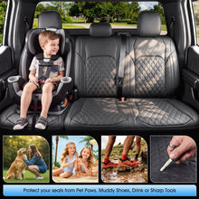 Load image into Gallery viewer, Ford F‑150 2021‑2025 Super Cab XL STX XLT Super Cab Upgraded Full Coverage Premium Faux Leather Car Seat Covers(no rear armrest)