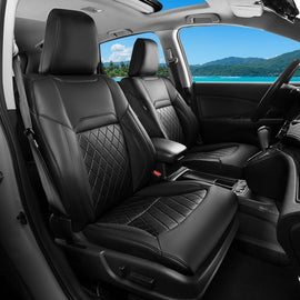 Honda CR-V 2015-2016 EX/EX-L/LX/SE/Touring Custom  Full Coverage Premium Faux Leather Car Seat Covers
