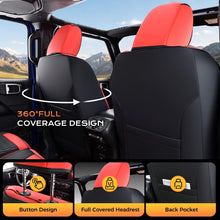 Load image into Gallery viewer, 2013-2017 JK 2/4 Door Jeep Wrangler Custom Fit Premium Faux Leather Car Seat Covers