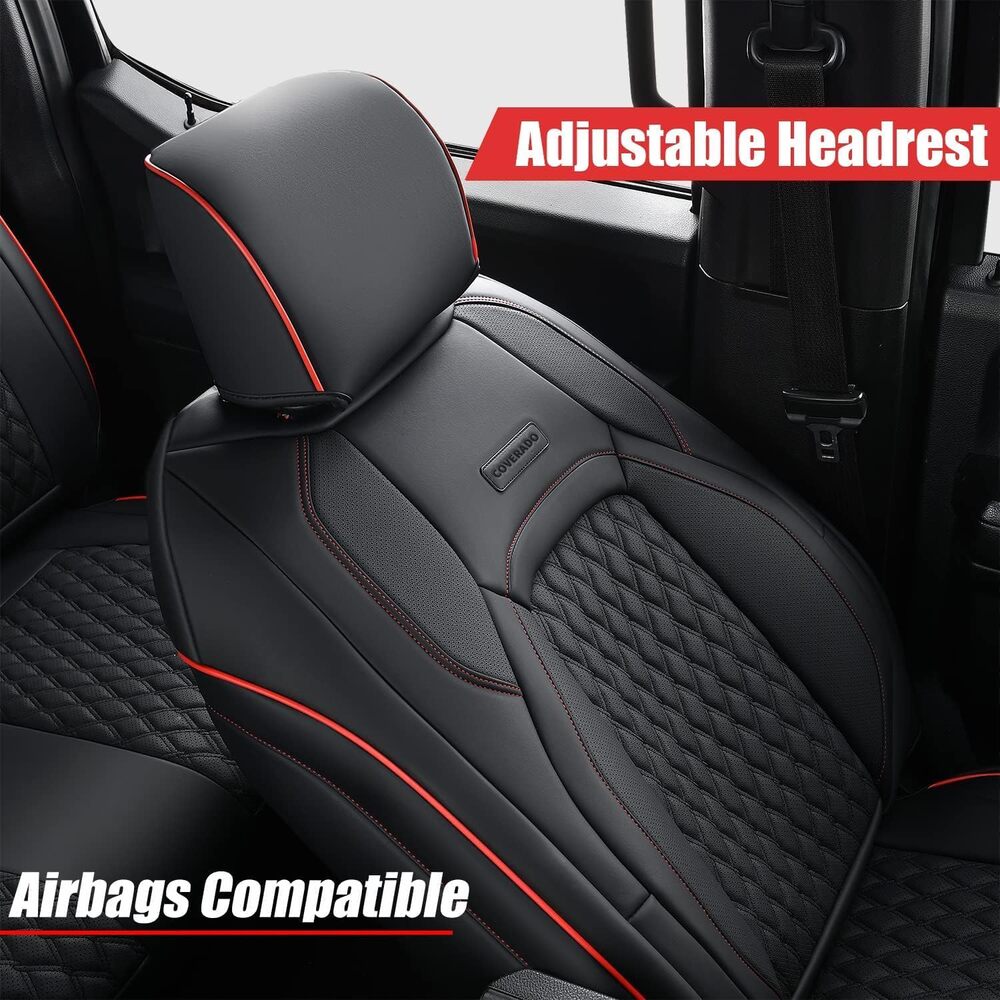 2013-2017 JK 2/4 Door Jeep Wrangler Custom Fit Premium Faux Leather Car Seat Covers