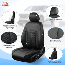 Load image into Gallery viewer, Fit Nissan Rogue 2021-2026 S/SV/SL Platinum Rock Creek Upgrade Full Wrap Premium Faux Leather Custom Car Seat Covers