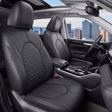 Load image into Gallery viewer, Fit 2014-2026 Toyota Highlander Full Set Full Coverage Custom Car Seat Covers Luxury Faux Leather Seat Protector