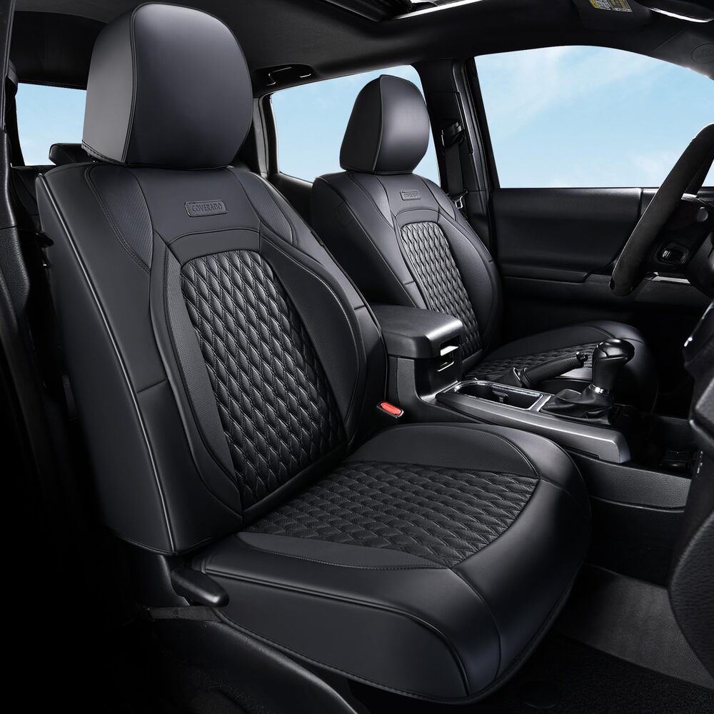 Toyota Tacoma Custom Faux Leather Car Seat Covers Fit 2nd Gen Tacoma 2005-2015