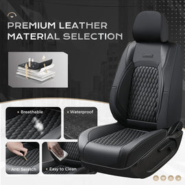 Toyota Tacoma Custom Faux Leather Car Seat Covers Fit 2nd Gen Tacoma 2005-2015