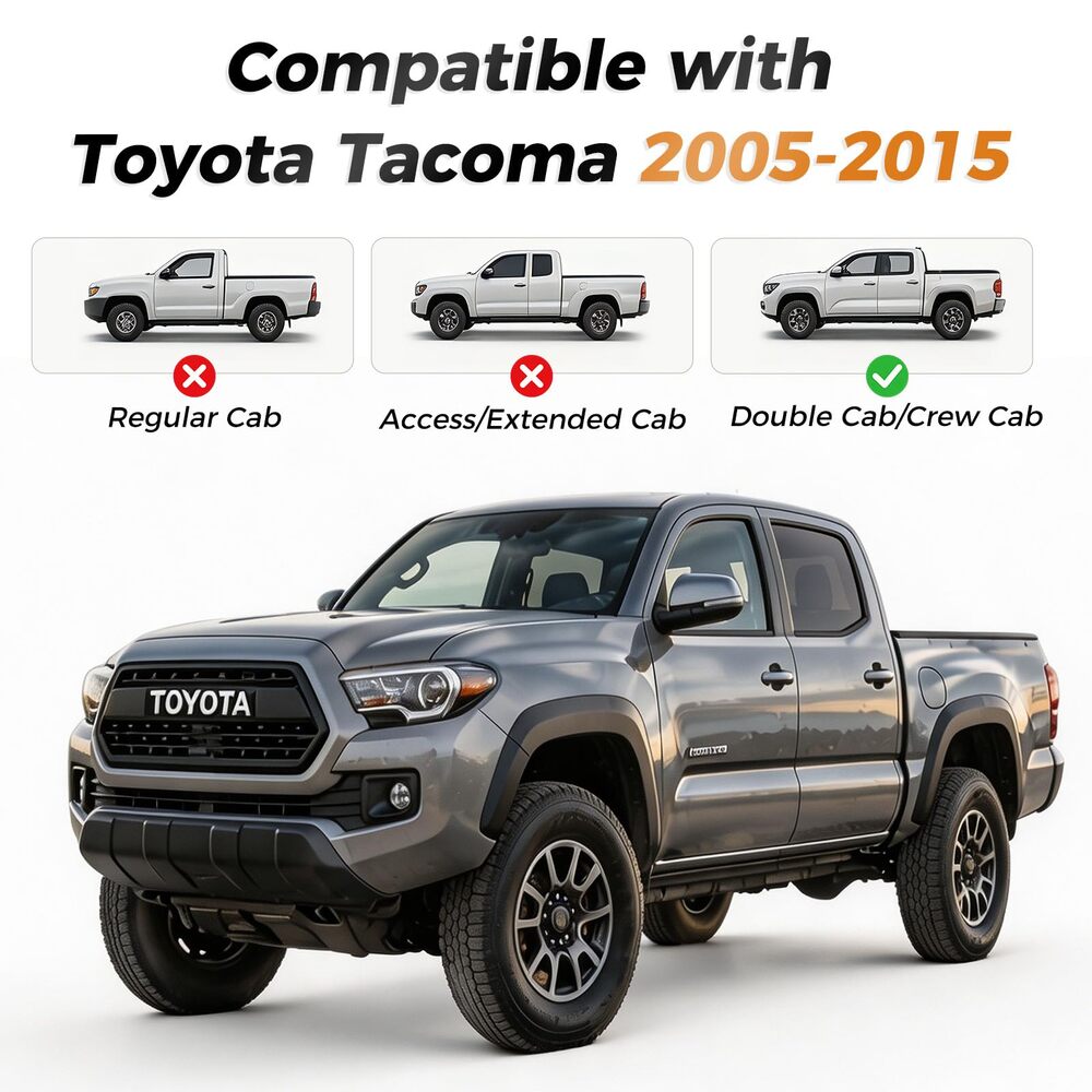 Toyota Tacoma Custom Faux Leather Car Seat Covers | Fit 2nd Gen Tacoma 2005-2015