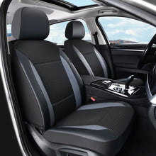 Load image into Gallery viewer, Coverado 5 Seats PVC Seat Covers Full Set Faux Leather &amp; Fabric Seat Protectors Universal Fit