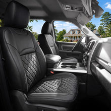 Load image into Gallery viewer, RAM 1500 2011-2018 Crew Cab &amp; 2019-2024 Classic (Big Horn/Lone Star) Upgraded Full Coverage Premium Faux Leather Custom Car Seat Covers