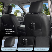 Load image into Gallery viewer, RAM 1500 2011-2018 Crew Cab &amp; 2019-2024 Classic (Big Horn/Lone Star) Upgraded Full Coverage Premium Faux Leather Custom Car Seat Covers