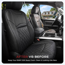 Load image into Gallery viewer, RAM 1500 2011-2018 Crew Cab &amp; 2019-2024 Classic (Big Horn/Lone Star) Upgraded Full Coverage Premium Faux Leather Custom Car Seat Covers