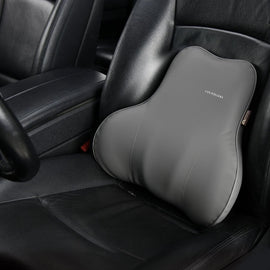 50% OFF🔥🔥 Coverado Leather Lumbar Back Support Pillow for Cars, Office Chair, Sofa with Detachable Memory Foam Car Back Support Lower Back Pain