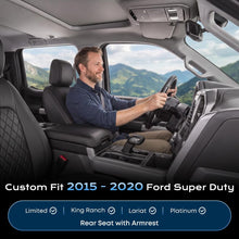 Load image into Gallery viewer, Ford F-150 2021-2025 SuperDuty Limited/King Ranch/Lariat/Platinum Upgraded Full Coverage Premium Faux Leather Custom Car Seat Covers（with rear armrest)