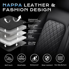 Load image into Gallery viewer, Ford F-150 2021-2025 SuperDuty Limited/King Ranch/Lariat/Platinum Upgraded Full Coverage Premium Faux Leather Custom Car Seat Covers（with rear armrest)