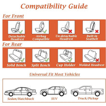 Load image into Gallery viewer, Coverado 2 Seats Front Driver and Passenger Car Seat Covers Premium Leather Auto Seat Protectors Water Resistant Universal Fit