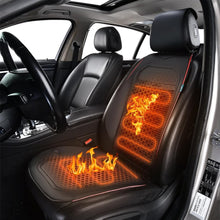 Load image into Gallery viewer, Heated Car Seat Cushion Warmer Seat Heater Universal Fast Heating Pads Driver Passenger for Cold Winter Days Fit all Vehicles