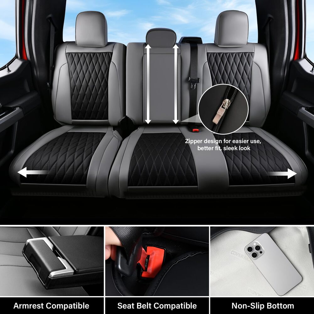 Ford Custom Seat Covers Fit 2015-2026 F150 & 2017-2026 F250 F350 F450