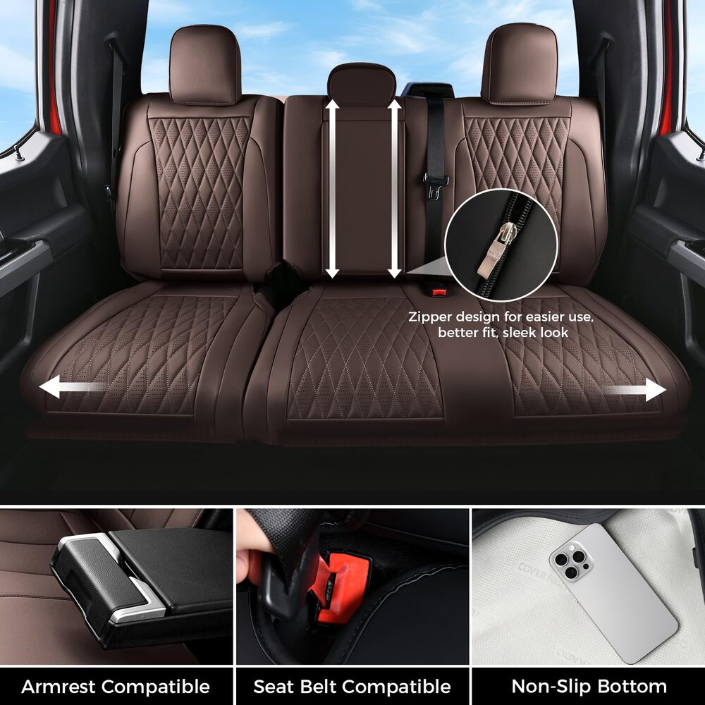 Ford Custom Seat Covers Fit 2015-2026 F150 & 2017-2026 F250 F350 F450