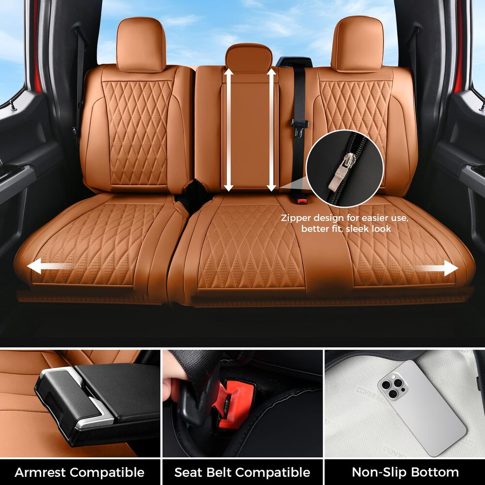 Ford Custom Seat Covers Fit 2015-2026 F150 & 2017-2026 F250 F350 F450