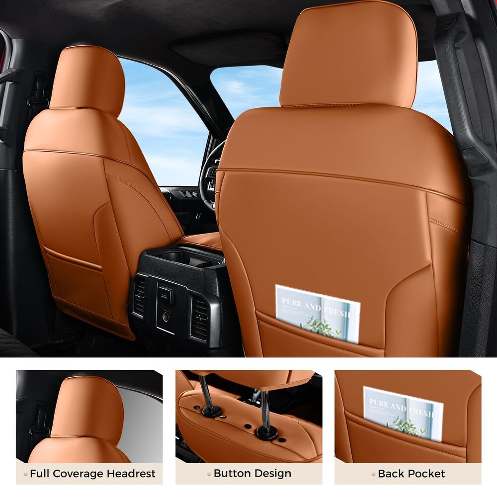 Ford Custom Seat Covers Fit 2015-2026 F150 & 2017-2026 F250 F350 F450