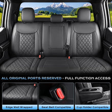 Load image into Gallery viewer, Ford F‑150 2021‑2025 SuperCrew XL STX XLT Lariat Upgraded Full Coverage Premium Faux Leather Custom Car Seat Covers