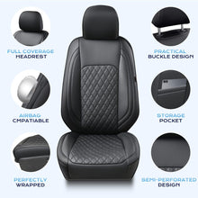 Load image into Gallery viewer, Ford F‑150 2015‑2020 XL XLT Lariat  &amp; 2017‑2022 F250 F350 XL XLT Lariat SuperCrew, 40/60 Split Full Coverage Custom Car Seat Covers(no rear armrest)